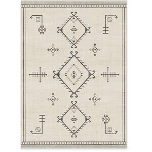 Ruggable Damali Black & White Rug 6 x 9’ -flatweave cover only